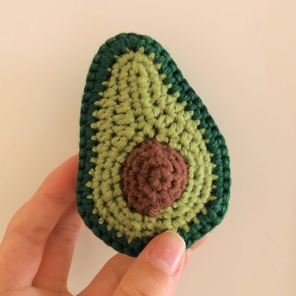 Hand Crafted Other - Kawaii Crochet Avocado Handmade Toy Foods Pretend Play